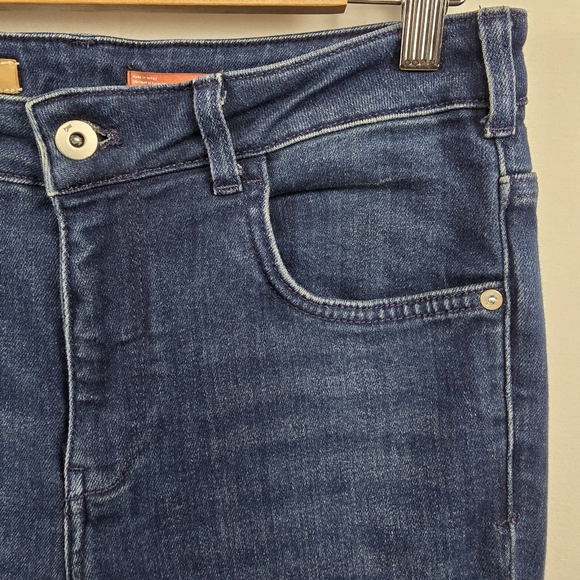 Anthropologie Pilcro Demilune Mid-Rise 33" Bootcut Jeans Blue Size 29T - Picture 7 of 16